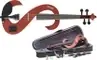 Très demandé | Violon Electrique Stagg Rouge Transparent