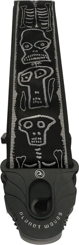 Fin de série - Sangle Planet Waves 50PLJS01 Joe Satriani Skull'n Bones