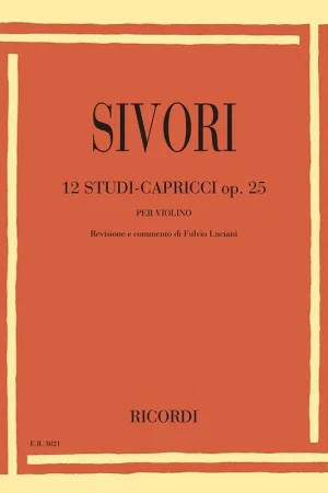Sivori G. ETUDES-CAPRICES Opus 25 Violon Solo - Prix promo