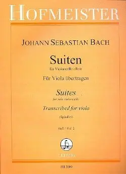 Bach J.s. 6 Suites Vol 2 Alto - Nouveau en boutique