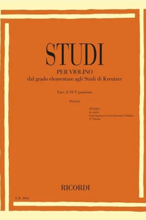 Studi Per Violino - Fasc 2: 4 - 5 Posizione Violon - Prix réduit
