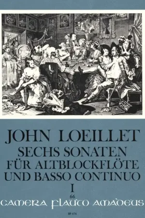 Best-seller | Loeillet J. Sonates OP 3 Vol 1 Flute A Bec Alto et Basse Continue