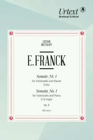 Super prix - Franck E. Sonate N°1 OP 6 Violoncelle