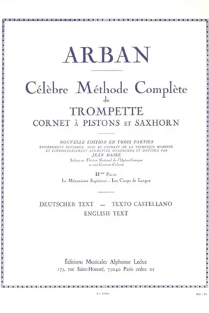 Arban Celebre Methode Complete de Trompette, Cornet A Pistons et Saxhorn Vol 2 | Commandez en ligne