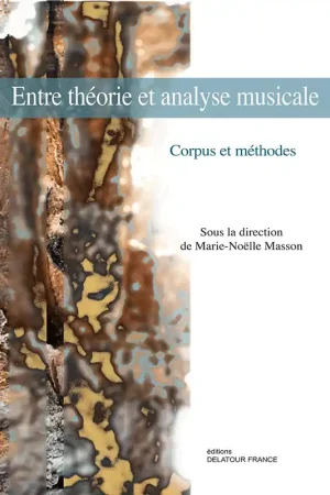 Entre Theorie et Analyse D'analyse Musicale | Prix réduit