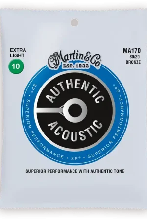 Super prix - Jeu de Cordes Acoustique Martin MA170 SP 80/20 Bronze Extra Light 10/47