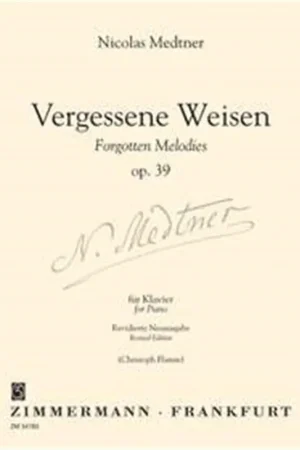 Plébiscité par les clients | Medtner N. Forgotten Melodies OP 39 Piano