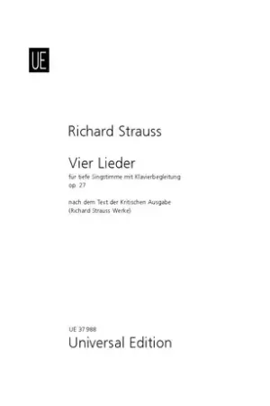 Dernière chance | Strauss J. Lieder OP 27 Voix Basse Piano