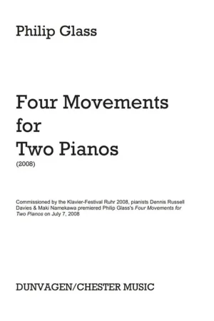 Direct usine | Glass P. Four Movements 2 Pianos