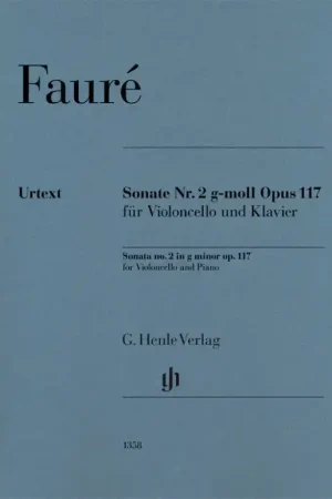 Très populaire | Faure G. Sonate N°2 OP 117 Violoncelle Piano-1