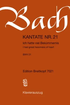 Bach J.s. Cantate Bwv 21 Choeur-1 | Commandez maintenant