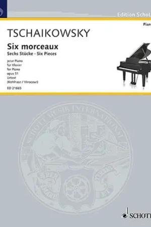 Tchaikowsky P.i. 6 Morceaux OP 51 Piano - Prix avantageux