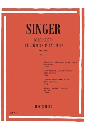 Singer S. Methode Theorique et Pratique Vol 5 Hautbois | Super prix