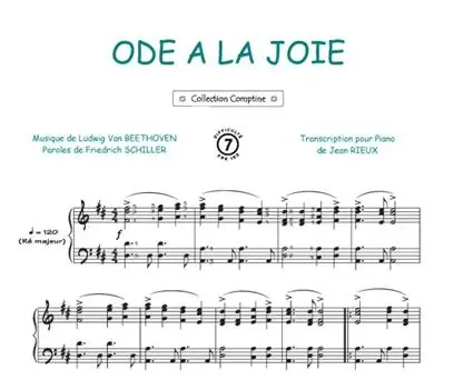 Prêt à expédier - Ode A la Joie Piano Paroles