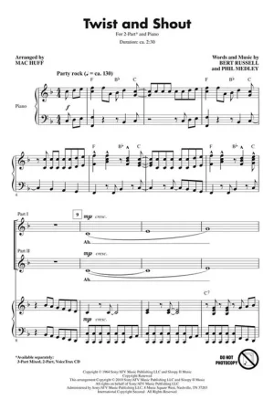 Twist And Shout Choeur Mixte 2 Parts - Prix spécial