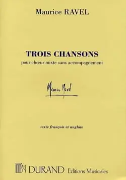 Bonne affaire | Ravel M. Trois Chansons Choeur
