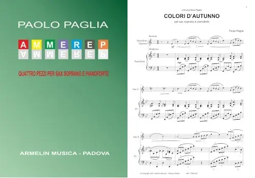 Paglia P. Pieces Saxophone Soprano | Commandez maintenant