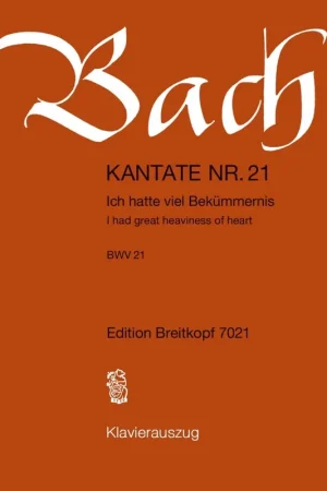 Bach J.s. Cantate Bwv 21 Choeur - Économisez maintenant