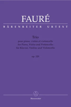 Très populaire | Faure G. Trio OP 120 Piano, Violon et Violoncelle-1