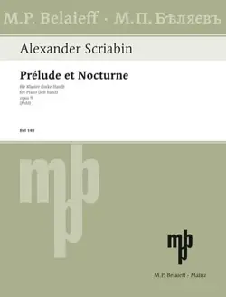Réduction | Scriabine A. Prelude et Nocturne OP 9 Piano Main Gauche-1