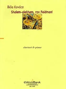 Meilleure vente - Kovacs B. Sholem Alkhem Rov Feidman Clarinette