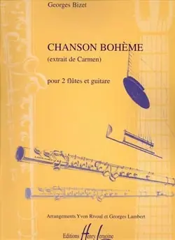 Très populaire - Bizet G. Chanson Boheme Flutes et Guitare