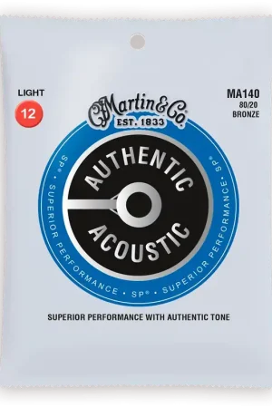 Jeu de Cordes Acoustique Martin MA140 SP 80/20 Bronze Light 80/20 12/54 - Très bien noté
