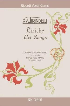 Tirindelli A. Liriche - Art Songs Vocal - Prix avantageux