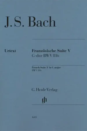 Ajoutez au panier - Bach J.s. Suite Francaise 5 Sol Majeur Bwv 816 Piano