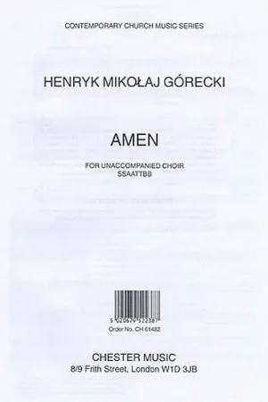 Bon prix - Gorecki H.m. Amen OP 35 Choeur