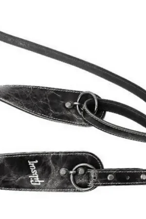 Ajoutez au panier | Sangle Gibson The Vintage Saddle Guitar Strap ASVS-BLK Black
