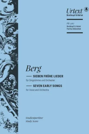 Berg A. Seven Early Songs Voix et Orhestre Conducteur - Stock limité