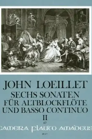Loeillet J. Sonates OP 3 Vol 2 Flute A Bec Alto et Basse Continue | Coup de cœur