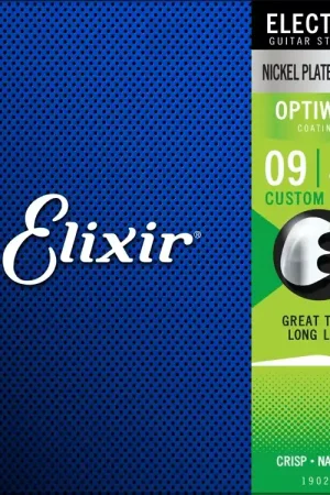 Commandez dès maintenant | Jeu de Cordes Electrique Elixir Optiwed 19027 Custom Light 9/46