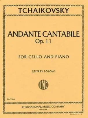 Très apprécié des clients - Tchaikovsky P.i. Andante Cantabile OP 11 Violoncelle