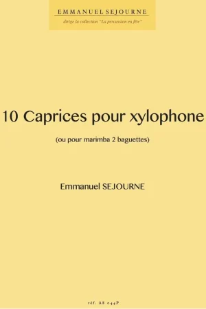 En stock | Sejourne E. Caprices Pour Xylophone OU Marimba