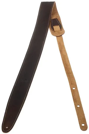 Sangle Taylor Chocolate Brown Leather Strap Suede Back 2.5" | Préféré des clients