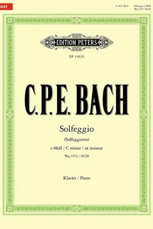 Bach C.p.e. Solfegietto Piano-3 | Disponible maintenant