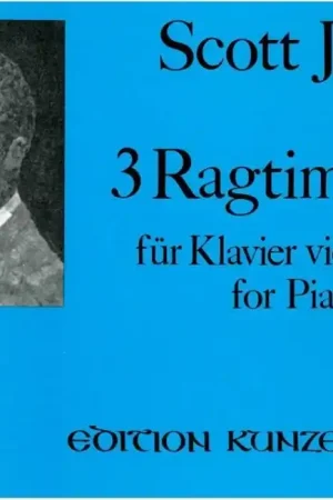 Joplin S. 3 Ragtimes Vol 2 Piano 4 Mains | Prix imbattable