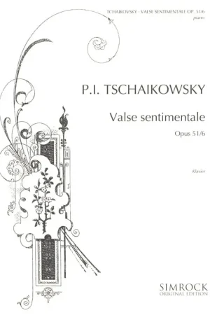 Tchaikovsky P.i. Valse Sentimentale OP 51 N°6 Piano - Prix avantageux