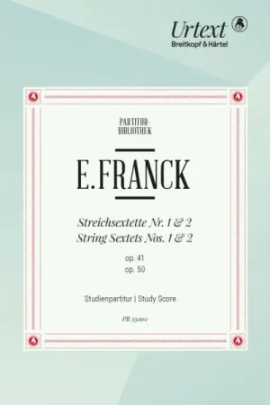Bon plan - Franck E. Streichsextett N°1 et N°2 Conducteur