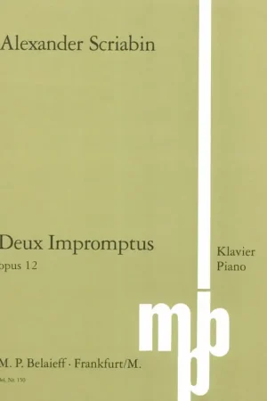 Prix mini - Scriabine A. Impromptus OP 12 Piano