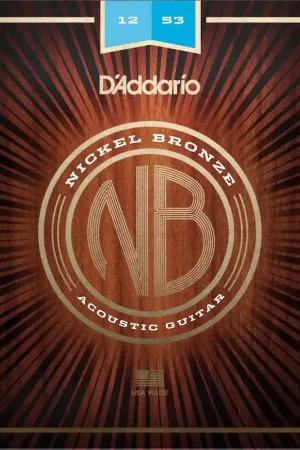 Ne manquez pas cette offre | Jeu de Cordes Acoustique Daddario NB1253 Nickel Bronze 012-53