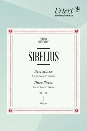 Sibelius J. Three Pieces OP 116 Violon | Promo exceptionnelle