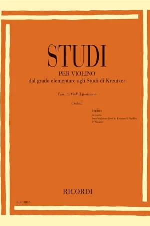 Studi Per Violino - Fasc. Iii: VI - Vii Posizione Violon - Tout juste ajouté