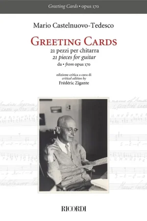 CASTELNUOVO-TEDESCO M. Greeting Cards Guitare | Commandez en ligne
