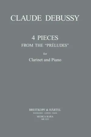 Debussy C. Vier Stuecke Clarinette | Direct fabricant