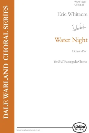 Whitacre E. Water Night Choeur Satb - Offre