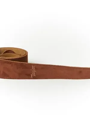 Sangle Taylor Strap Embroidered Suede Chocolate Brown - Tout juste arrivé