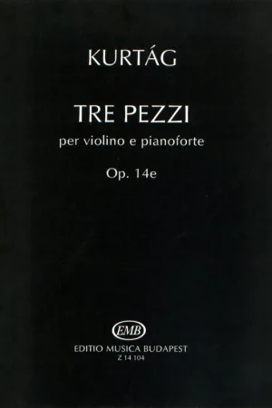 Prix doux - Kurtag G. Tre Pezzi OP 14e Violon